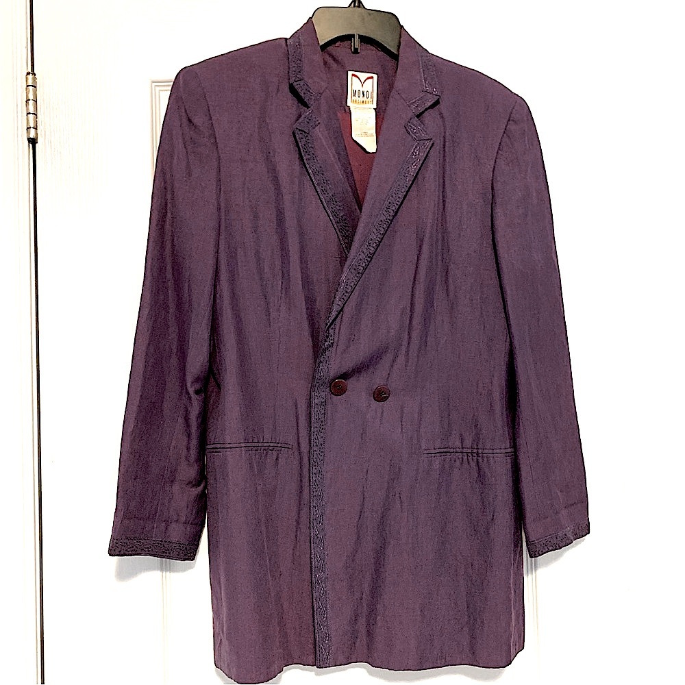 Mondi Vintage Purple Blazer Sz 36
